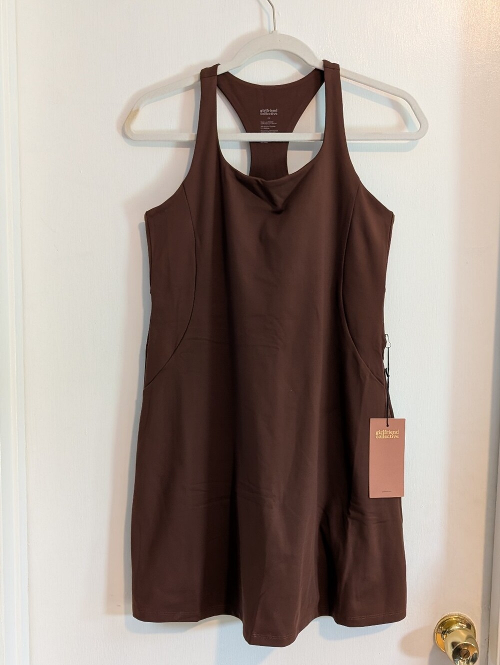 NWT Girlfriend Collective XL Paloma Racerback Active Romper Dress